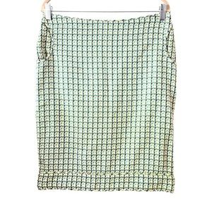 Tocca woven tweed-like Plaid Skirt‎ with pockets.